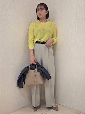 「UNTITLED（アンタイトル）のアイテム（ブルゾン）」を使った、naokoさん（レディース・165cm）の春コーディネート