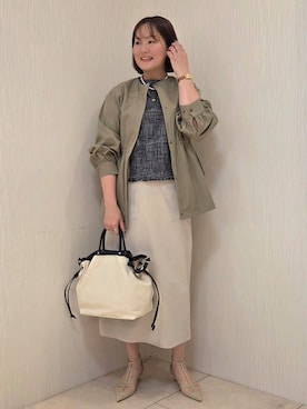「smart pink（スマートピンク）のアイテム」を使った、naokoさん（レディース・165cm）の春コーディネート