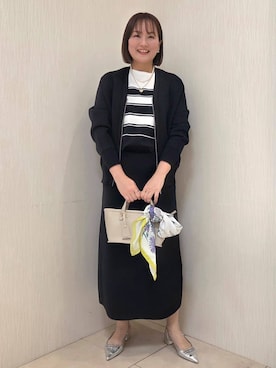 「SOUP（スープ）のアイテム（トップス）」を使った、naokoさん（レディース・165cm）の春コーディネート