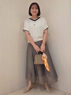 「COUP DE CHANCE（クードシャンス）のアイテム」を使った、naokoさん（レディース・165cm）の春コーディネート