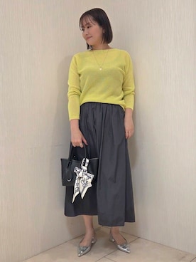 「Rubyrivet（ルビーリベット）のアイテム（アクセサリー）」を使った、naokoさん（レディース・165cm）の春コーディネート