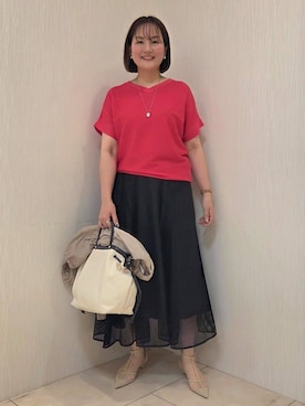 「SOUP（スープ）のアイテム」を使った、naokoさん（レディース・165cm）の春コーディネート