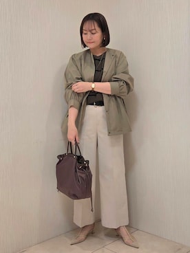 「Rubyrivet（ルビーリベット）のアイテム」を使った、naokoさん（レディース・165cm）の春コーディネート