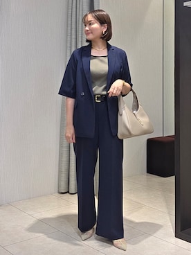 「COUP DE CHANCE（クードシャンス）のアイテム（ショルダーバッグ）」を使った、naokoさん（レディース・165cm）の秋コーディネート