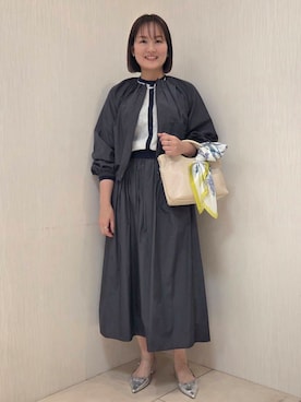 「UNTITLED（アンタイトル）のアイテム（ブルゾン）」を使った、naokoさん（レディース・165cm）の春コーディネート