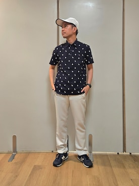 「adabat（アダバット）のアイテム」を使った、つよしさん（メンズ・173cm）の夏コーディネート