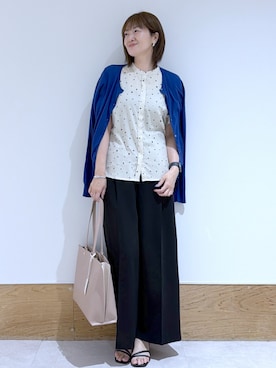 「OPAQUE.CLIP（オペークドットクリップ）のアイテム（サンダル）」を使った、Yukinkoさん（レディース・167cm）の夏コーディネート