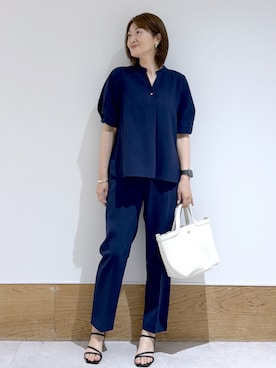 「OPAQUE.CLIP（オペークドットクリップ）のアイテム（サンダル）」を使った、Yukinkoさん（レディース・167cm）の春コーディネート