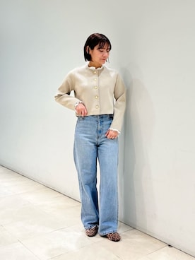 「NATURAL BEAUTY BASIC（ナチュラルビューティーベーシック）のアイテム」を使った、NBB STAFFさん（レディース・158cm）の春コーディネート