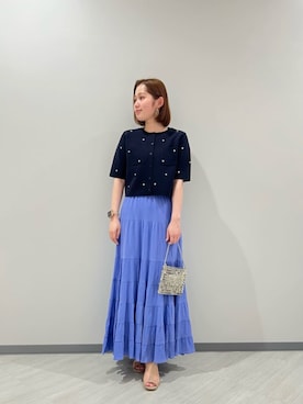 「NATURAL BEAUTY BASIC（ナチュラルビューティーベーシック）のアイテム（バッグ）」を使った、NBB STAFFさん（レディース・159cm）の春コーディネート