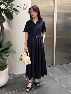 「NATURAL BEAUTY BASIC（ナチュラルビューティーベーシック）のアイテム」を使った、NBB STAFFさん（レディース・159cm）の夏コーディネート