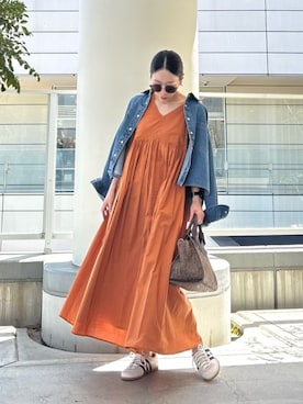 「NATURAL BEAUTY BASIC（ナチュラルビューティーベーシック）のアイテム（バッグ）」を使った、NBB STAFFさん（レディース・155cm）の春コーディネート