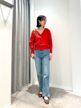 「NATURAL BEAUTY BASIC（ナチュラルビューティーベーシック）のアイテム（パンツ）」を使った、NBB STAFFさん（レディース・161cm）の春コーディネート