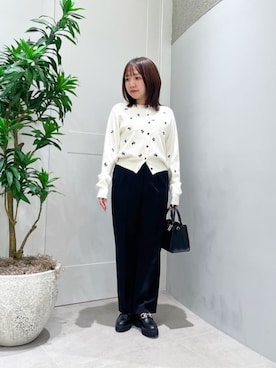 「NATURAL BEAUTY BASIC（ナチュラルビューティーベーシック）のアイテム」を使った、NBB STAFFさん（レディース・149cm）の春コーディネート