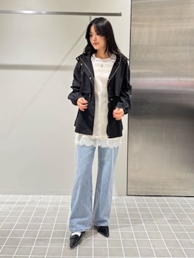 「NATURAL BEAUTY BASIC（ナチュラルビューティーベーシック）のアイテム」を使った、NBB STAFFさん（レディース・159cm）の春コーディネート