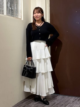 「アイテム（アンサンブル）」を使った、ひなさん（レディース・158cm）の秋コーディネート