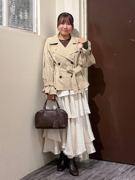 「mysty woman（ミスティウーマン）のアイテム（シューズ）」を使った、ひなさん（レディース・158cm）の秋コーディネート
