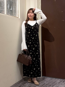 「mysty woman（ミスティウーマン）のアイテム（シューズ）」を使った、ひなさん（レディース・158cm）の秋コーディネート