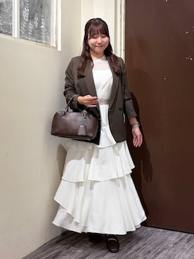「mysty woman（ミスティウーマン）のアイテム（シューズ）」を使った、ひなさん（レディース・158cm）の秋コーディネート