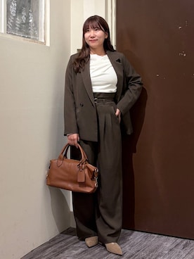 「mysty woman（ミスティウーマン）のアイテム（シューズ）」を使った、ひなさん（レディース・158cm）の秋コーディネート