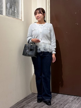 「mysty woman（ミスティウーマン）のアイテム（シューズ）」を使った、ひなさん（レディース・158cm）の秋コーディネート