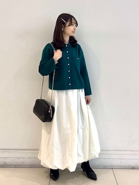 「grove（グローブ）のアイテム（バッグ）」を使った、saito.さん（レディース・154cm）の春コーディネート