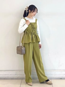 「grove（グローブ）のアイテム」を使った、saito.さん（レディース・154cm）の春コーディネート