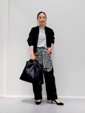 「UNTITLED（アンタイトル）のアイテム（シャツ/ブラウス）」を使った、makkyさん（レディース・151cm）の秋コーディネート