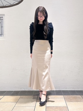 「ESPERANZA（エスペランサ）のアイテム」を使った、ゆうりさん（レディース・160cm）の春コーディネート