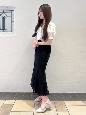 「ESPERANZA（エスペランサ）のアイテム（パンプス）」を使った、ゆうりさん（レディース・160cm）の夏コーディネート