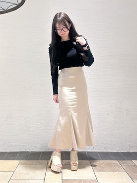 「ESPERANZA（エスペランサ）のアイテム」を使った、ゆうりさん（レディース・160cm）の春コーディネート