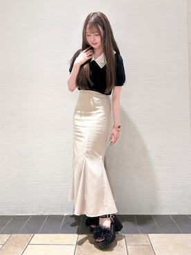 「ESPERANZA（エスペランサ）のアイテム」を使った、ゆうりさん（レディース・160cm）の夏コーディネート