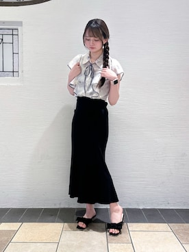「ESPERANZA（エスペランサ）のアイテム」を使った、ゆうりさん（レディース・160cm）の夏コーディネート