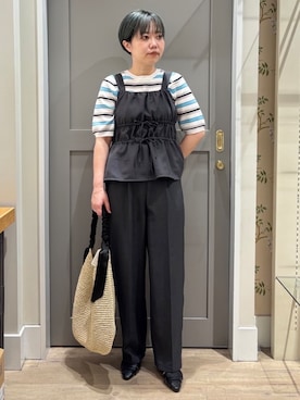 「grove（グローブ）のアイテム」を使った、こばさん（レディース・156cm）の春コーディネート