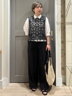 「Sunauna（スーナウーナ）のアイテム」を使った、こばさん（レディース・156cm）の春コーディネート