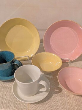 「アイテム（食器/キッチン）」を使った、しましまさん（レディース・152cm）の春コーディネート