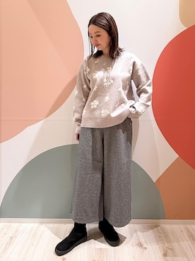 「DRESKIP（ドレスキップ）のアイテム」を使った、長女さん（レディース・156cm）の冬コーディネート