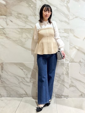 「index（インデックス）のアイテム（バッグ）」を使った、マキさん（レディース・156cm）の春コーディネート
