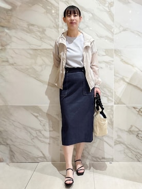 「index（インデックス）のアイテム（バッグ）」を使った、マキさん（レディース・156cm）の春コーディネート