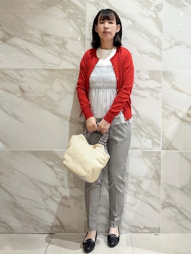 「index（インデックス）のアイテム（バッグ）」を使った、マキさん（レディース・156cm）の春コーディネート