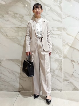 「index（インデックス）のアイテム（テーラードジャケット）」を使った、マキさん（レディース・156cm）の春コーディネート