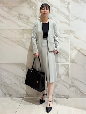 「index（インデックス）のアイテム（バッグ）」を使った、マキさん（レディース・156cm）の春コーディネート