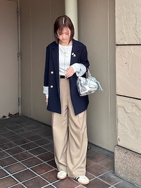 「russet（ラシット）のアイテム」を使った、juriさん（レディース・160cm）の春コーディネート