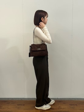 「russet（ラシット）のアイテム」を使った、juriさん（レディース・160cm）の春コーディネート