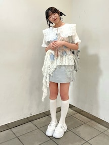 フラワーガーデンアシンメトリートップス｜メリージェニー（merry 