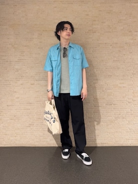 「UNITED ARROWS（ユナイテッドアローズ）のアイテム（シャツ/ブラウス）」を使った、TAKAHASHIさん（メンズ・179cm）の秋コーディネート