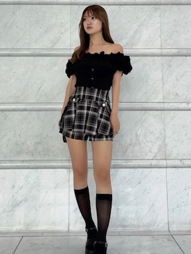 「LIPSERVICE（リップサービス）のアイテム」を使った、atomicboxxさん（レディース・153cm）の夏コーディネート