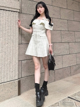 「LIPSERVICE（リップサービス）のアイテム」を使った、atomicboxxさん（レディース・158cm）の夏コーディネート