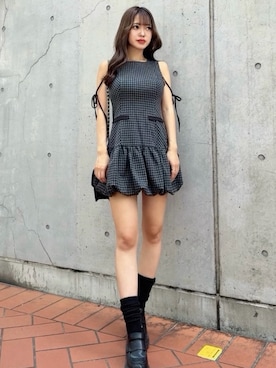 「LIPSERVICE（リップサービス）のアイテム」を使った、atomicboxxさん（レディース・153cm）の夏コーディネート
