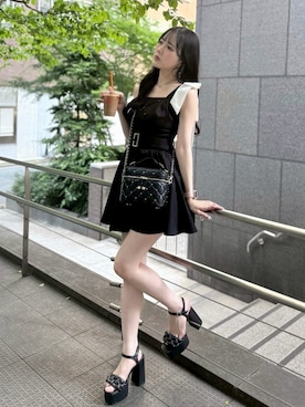 「LIPSERVICE（リップサービス）のアイテム」を使った、atomicboxxさん（レディース・158cm）の夏コーディネート